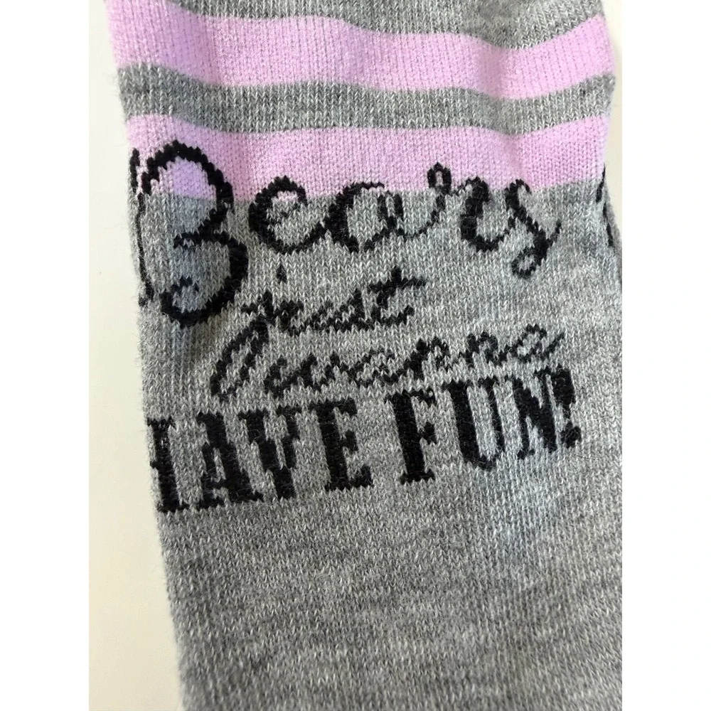 Care Bears Share Bear Gray Crew Socks Bears Just Wanna Have Fun Pink Tutu NWT